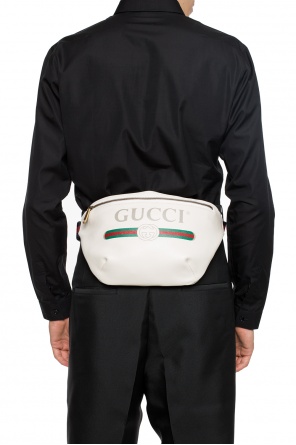 Waist bag with a logo and 'web' stripes, zdjęcie 2 Waist bag with a logo and 'web' stripes od Gucci